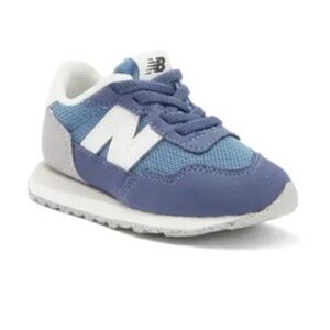 New Balance Kids 237 Bungee Sneakers in Heron Blue/ Vintage Indigo